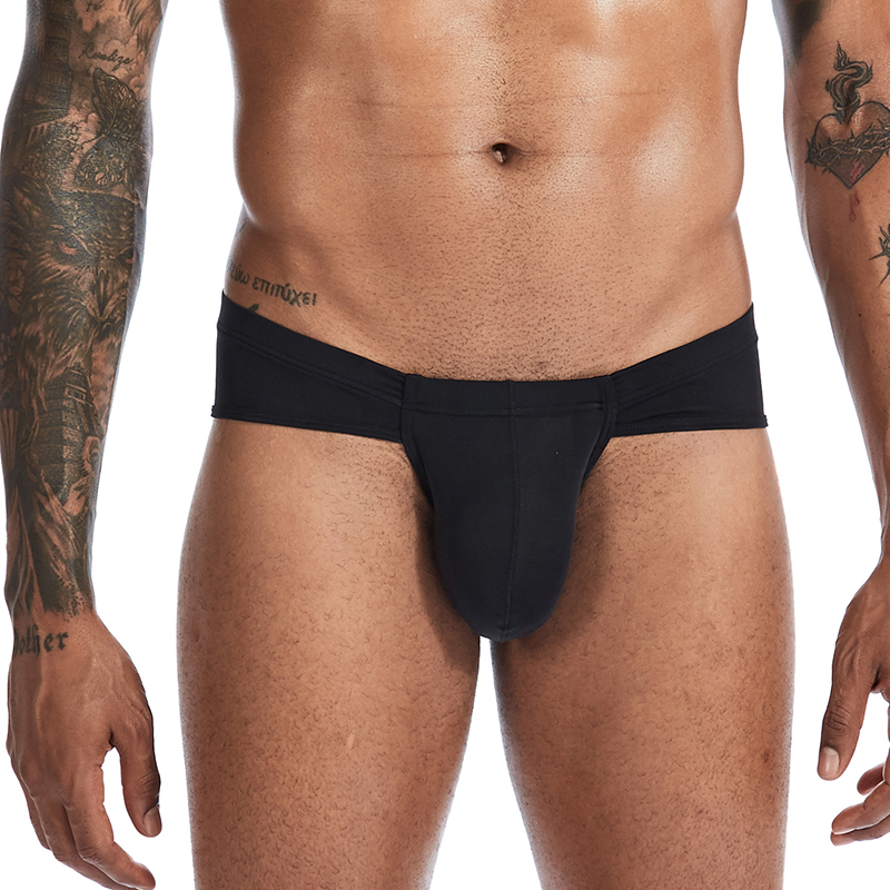 CLEVER-MENMODE Sexy Men Underwear Sexy Ultra Thin Ice Silk Men's Briefs new Large Pouch Slips hombre 2025 Erotic Panties Underpants