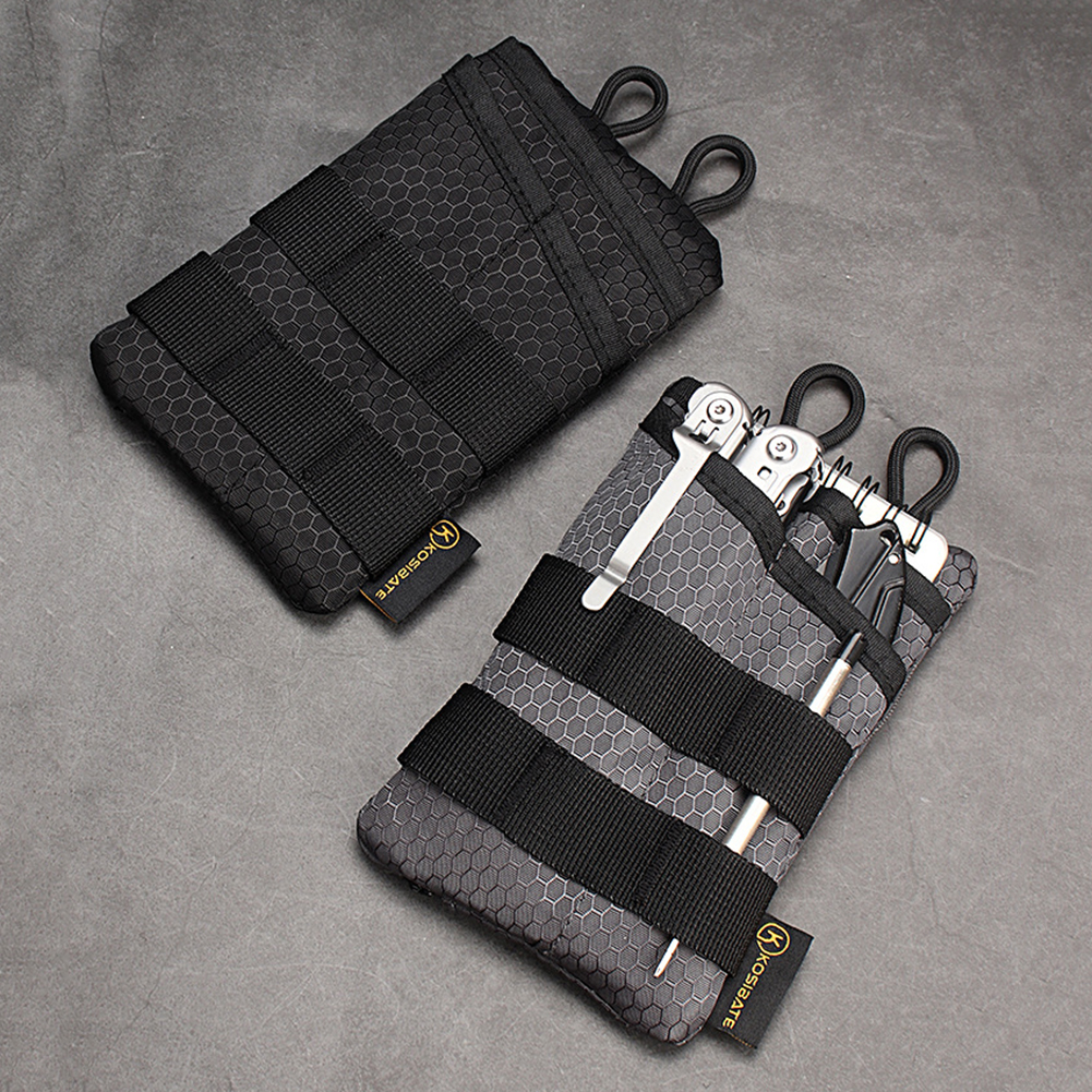 EDC Storage Bag Molle Storage Bag Tactical Foldable Waist Pouch Hiking Hunting Card Tool Key Scissor Pouch Multi-Tool Bags eb1f9 575c7