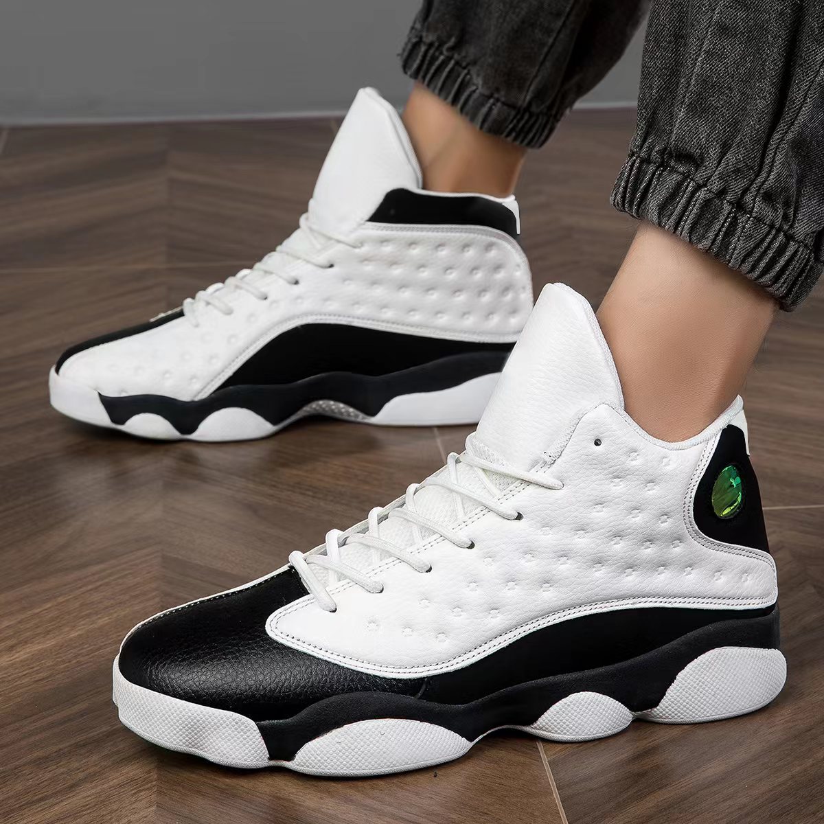 Sports shoes lovers high-top basketball shoes men's running shoes women's casual shoes extra large size 454647