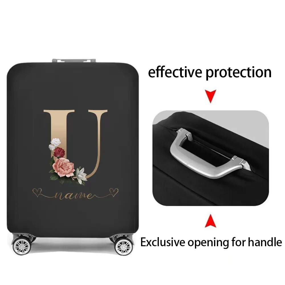 Hot new Custom free name Lage Cover Elastic Suitcase Protective Covers For 18-32 inch Bag Trolley Dust Cover 2025 Travel Accessories