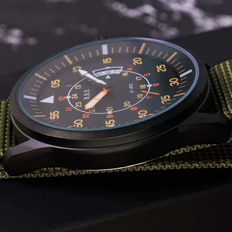 New Pilot Watches Men Luxury Luminous Wristwatches reloj hombre 50M Waterproof Date Men's Quartz Watch relogio masculino