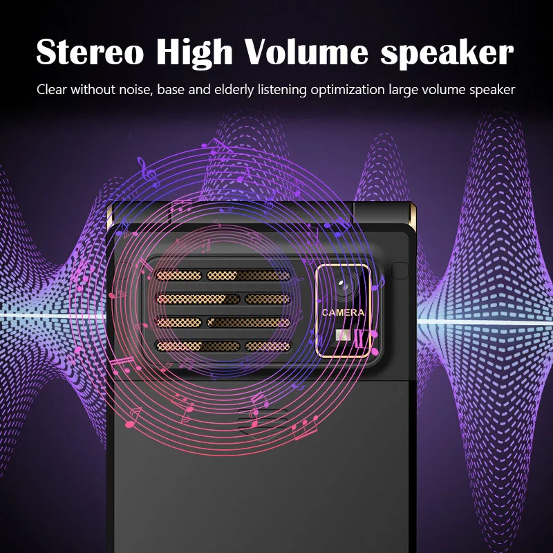 Case Gift GSM 2.8" Dual Screen Senior Flip Two SIM speed dial FM MP3 MP4 recorder Mobile Phones Russian Keyboard Button
