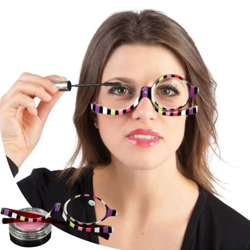 Magnifying Glasses Rotating Makeup Reading Glasses Folding Eyeglasses for Women new 2025 Cosmetic General +1.0 +1.5 +2.0+2.5+3.0+3.5+4.0