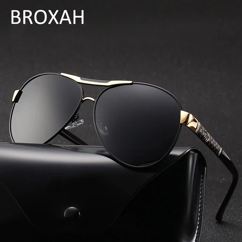 Polarized Sunglasses for Men Women Retro Driving Glasses Pilot Sunglass Alloy Frame UV400 Oculos De Sol