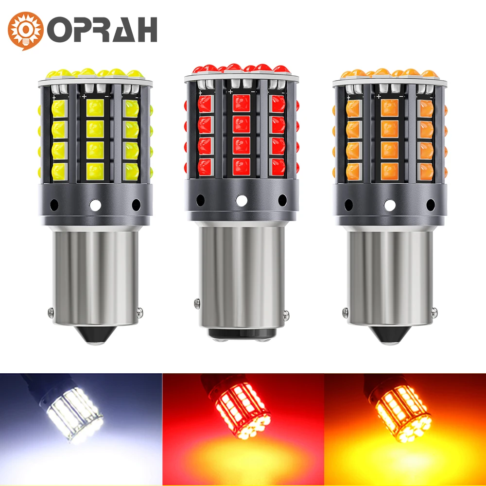 1pcs Super Bright Car Lights LED 1156 BA15S P21W BAU15S PY21W 1157 2025 P21/5W W21W 3030SMD Canbus Turn Signal Lamps DRL new No Error 12V