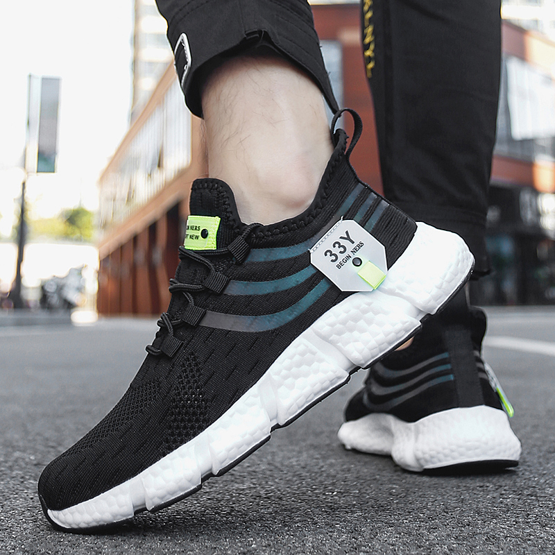 Casual Men Sneakers Summer 2023 Comfortable Man Running New Sports Breathable White Quality Brand Lightweiht Tennis Shoes 8D8b