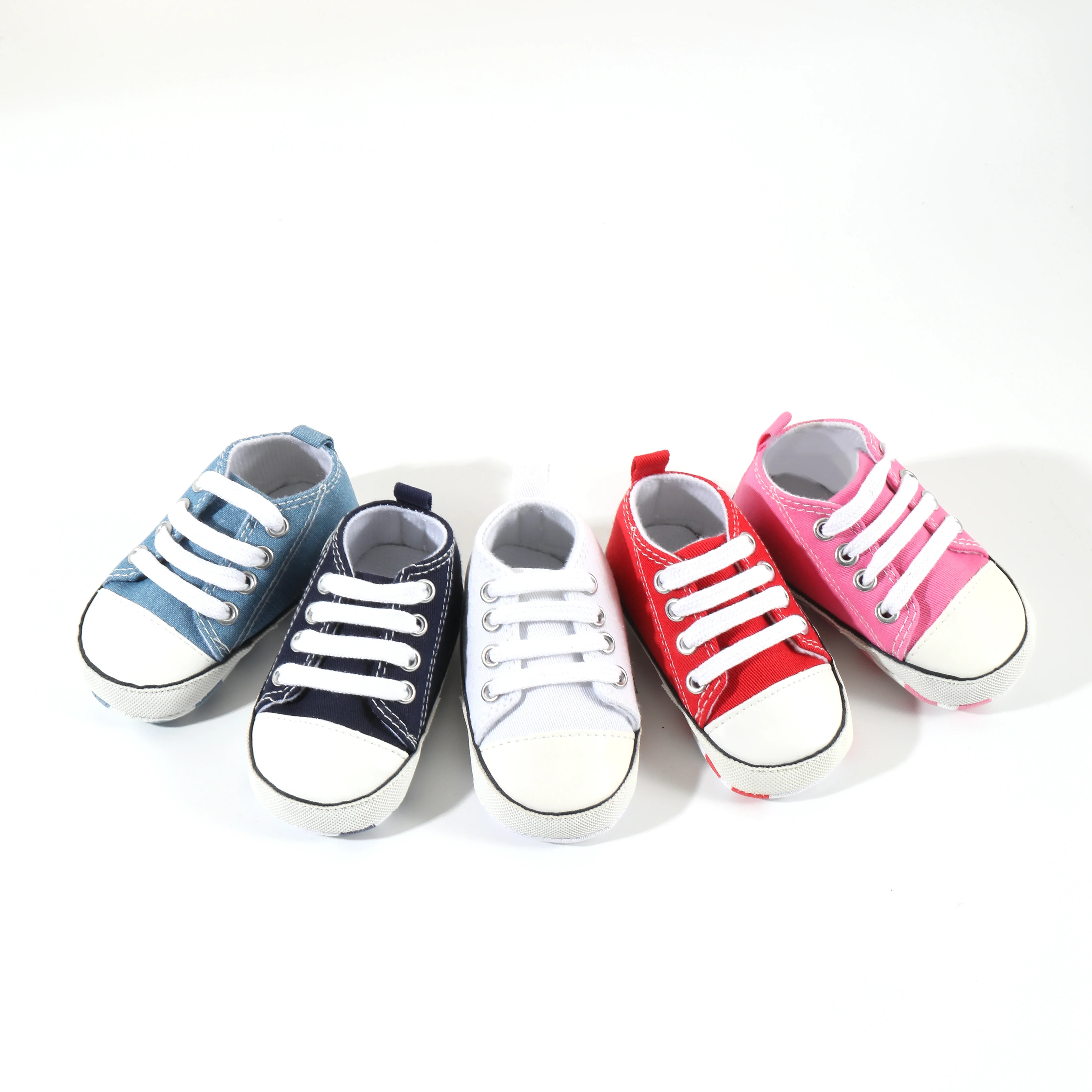 Print Star Sports Baby Canvas Classic Sneakers Newborn Baby Boys Girls First Walkers Shoes Infant Toddler Anti-slip Baby Shoes