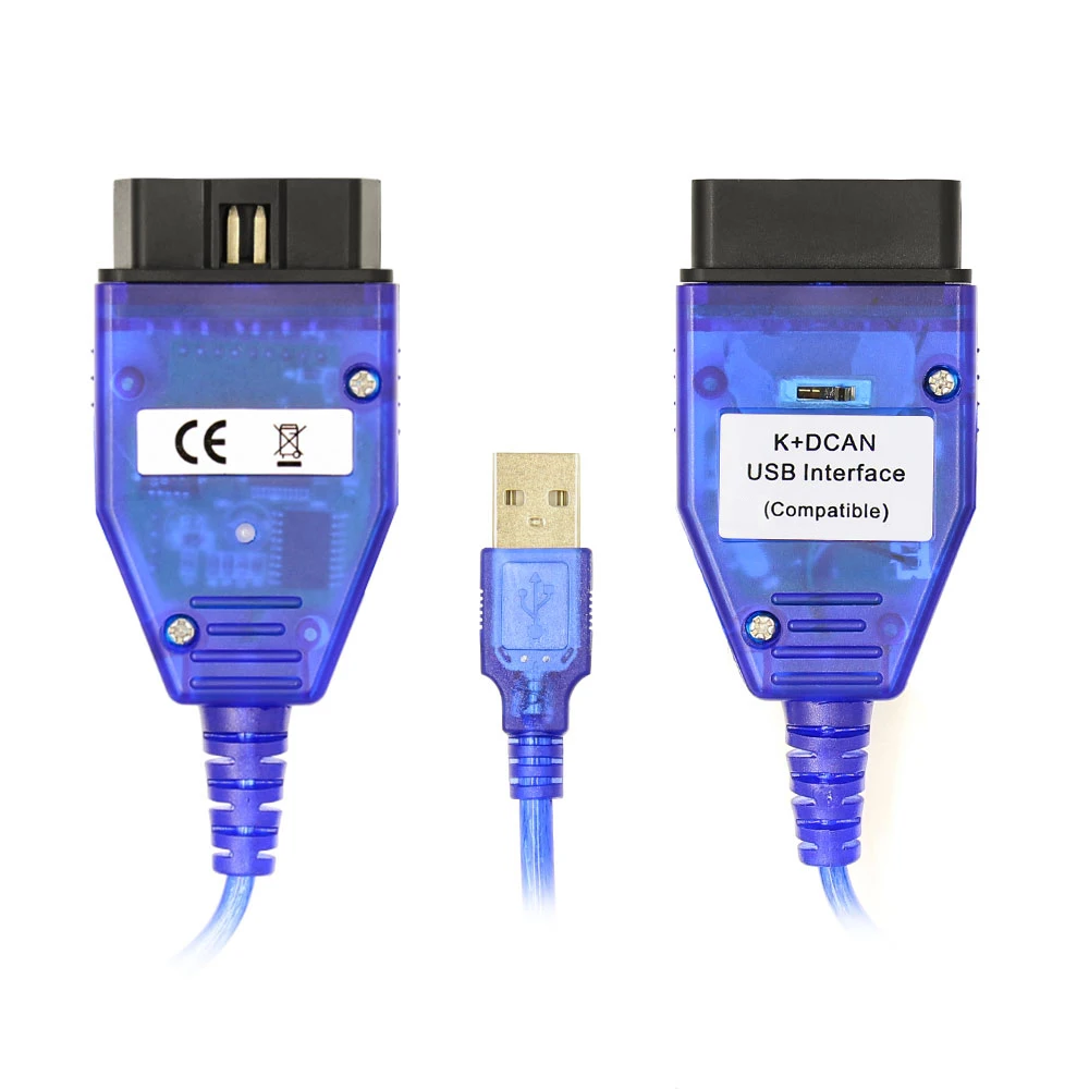 for BMW K+DCAN Car Diagnostic Tool FTDI FT232RL with Switch K DCAN K CAN OBD 2 IN-PA Scanner Cable E60 E90 E92 E93 pk CH340 Chip