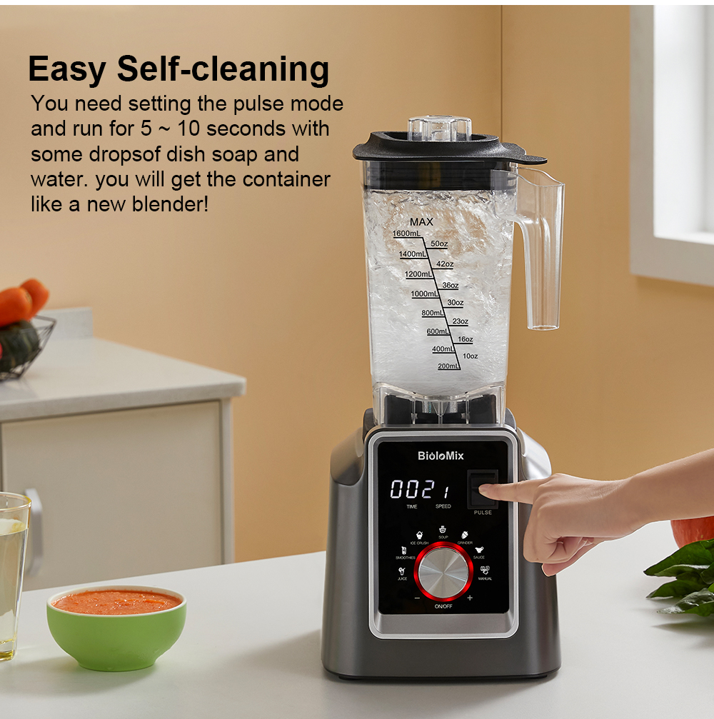 Biolomix BPA Digitale BPA Free Automatic Programma Nuovo Professional Blender M…