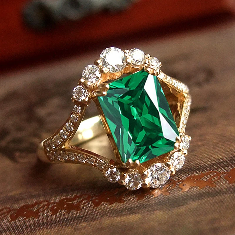 CAOSHI Gorgeous Temperament Ring Women Anniversary Party Jewelry with Bright Zirconia Noble Lady Engagement Ceremony Accessories