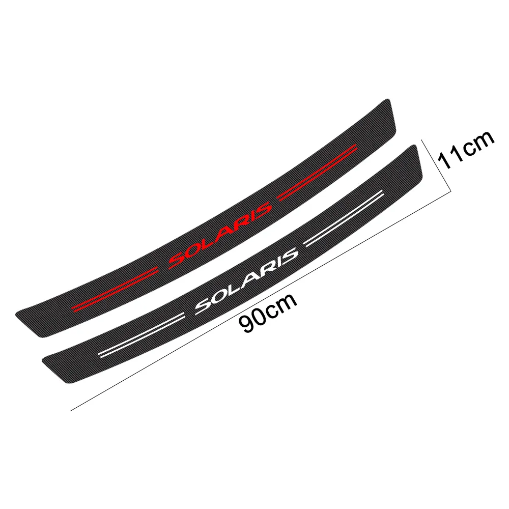 Car Trunk Trim Sticker For Hyundai i40 i30 i10 i20 IX35 IX20 Solaris Sonata Santafe Tuscani GDI Protector Cover Auto Accessories