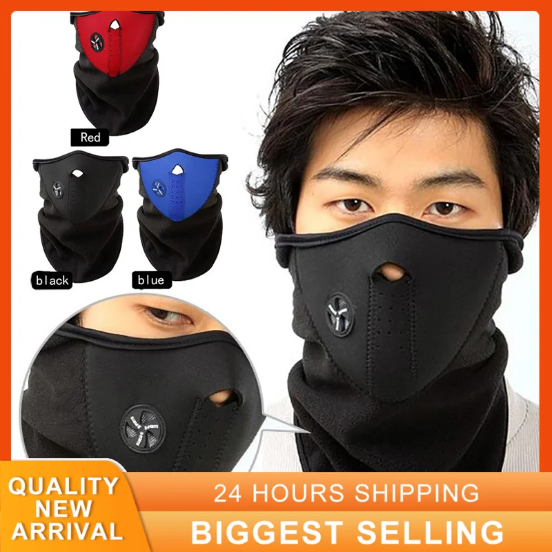 Windproof Bike Bicycle Cycling Mask Warm Dustproof Ski Snowboard Outdoor Masks new Neck Half Face 2025 Cache Cou Winter Sport Mask New