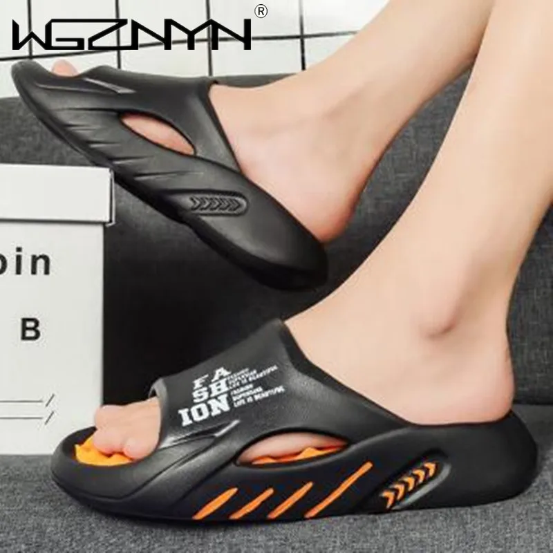 2023 Summer Men Massage Slippers Sides Indoor Outdoor Sandals Beach Casual Shoes Soft Sole Slides Men Flip-flops Men's Sandals