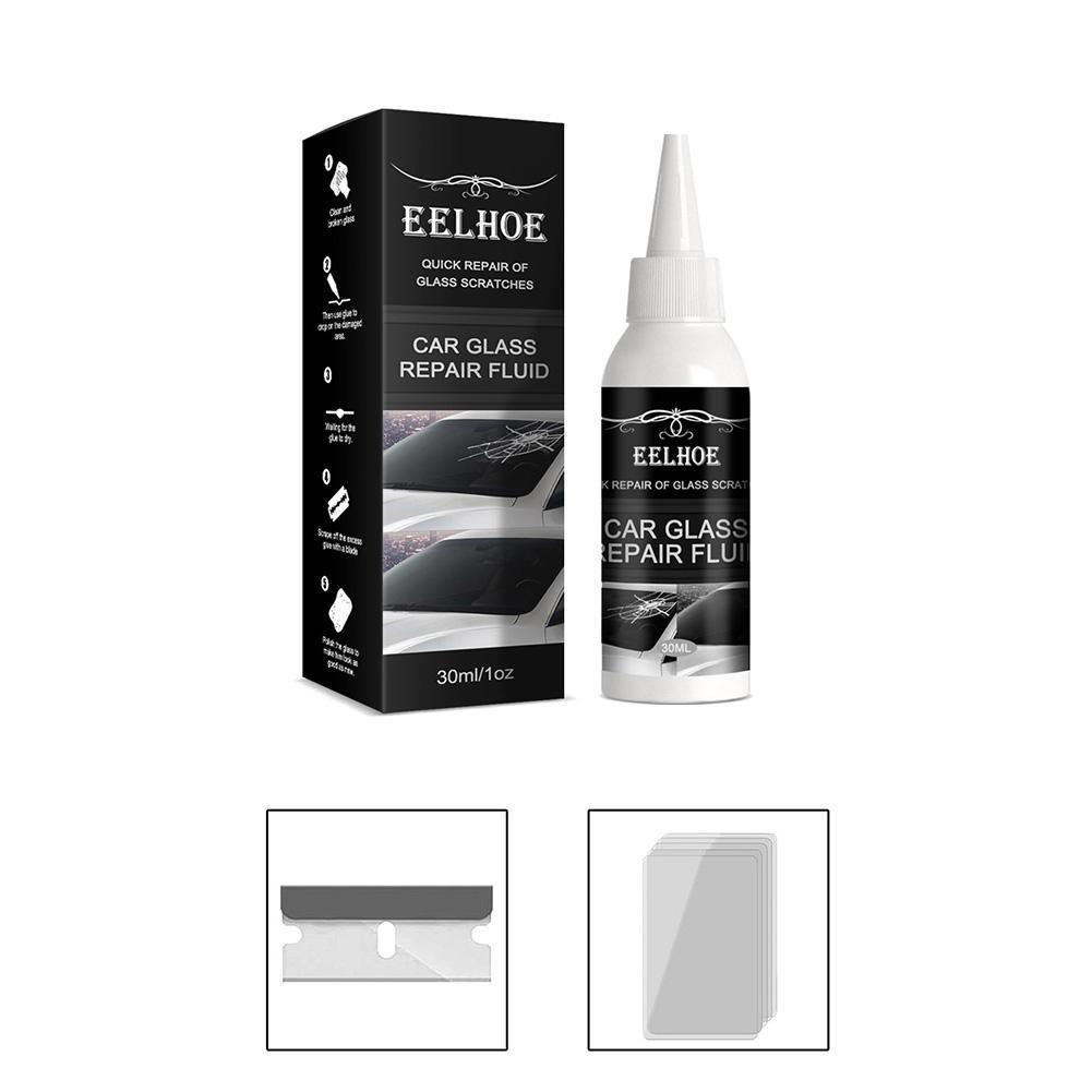 Glass Repair Glue Windshield Repair Kit Crack Chip Glass Repair Set Diy Glue Tool Quick Fix For Chips Cracks Car Accessorie F9v3 smile