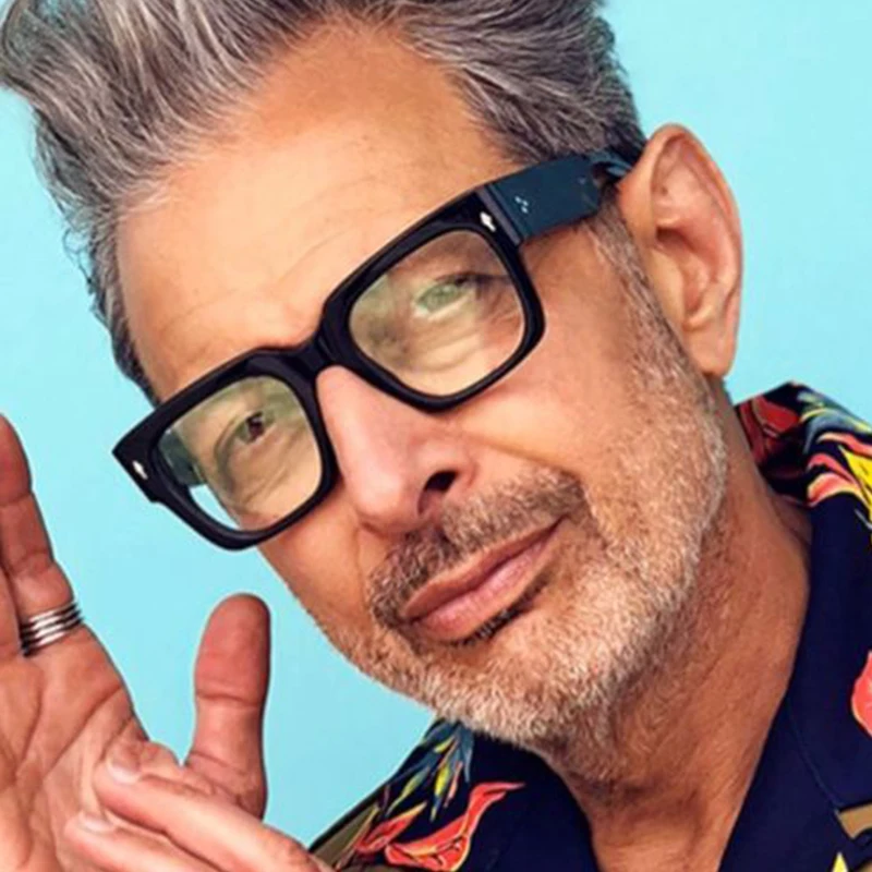 Brand Black Square Men's Glasses Frame Optical Blue Light Reading Glasses Retro Big Eyeglasses Classic Computer Glasses Male