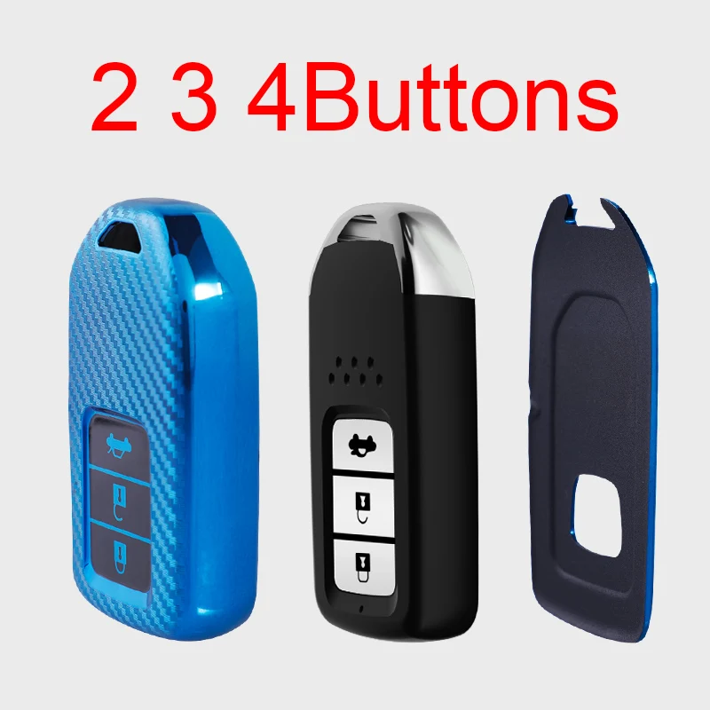 2 3 4 Buttons Car Key Case Cover Shell Fob For Honda Accord Civic CRV 2025 HRV Pilot new Fit Freed Vezel 2018-2022 Accessories