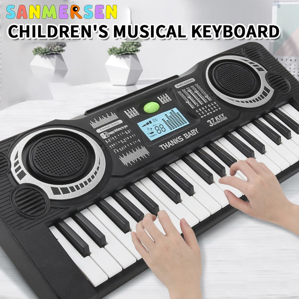 37 Key Electronic Keyboard Piano Beginners Musical Instrument Toys Children Educational Toys for Kids Boys Girls Birthday Gifts
