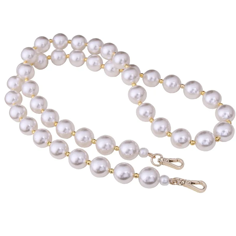 1Pc 30cm/50cm/70cm/90cm Handbag Replacement Big Pearls Chain Shoulder Bag Strap DIY Purse Chains Handles New Bag Accessories