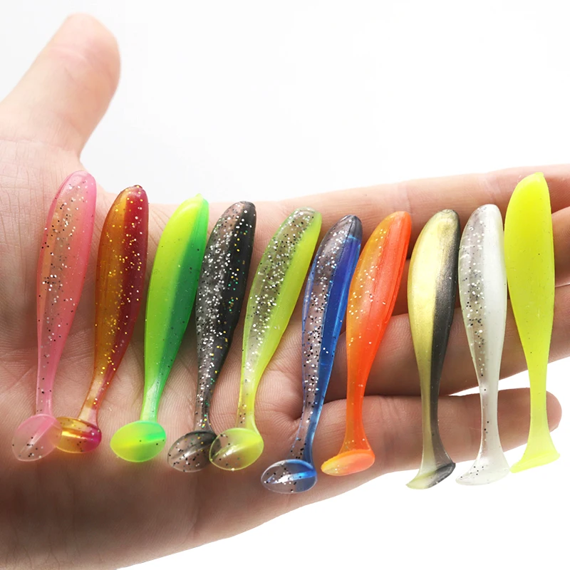 Easy Shiner Soft Fishing Lure Silicone Bait 10pcs Kit Pesca Peche Isca Artificial Lures For Fshing Leurre Souple Wobblers