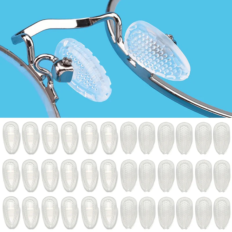 60pcs=30Pairs High Quality Nose Pads Anti 2025 Slip Silicone Nose new Pads for Eyeglasses Sunglass Glasses Accessories Drop Shipping
