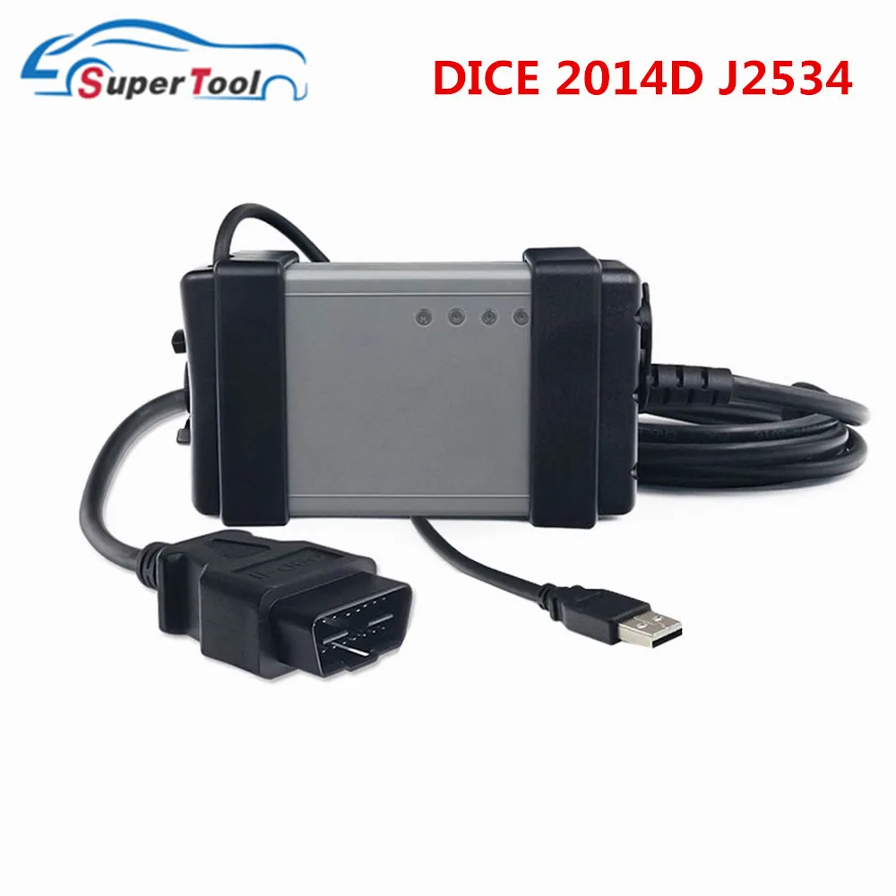2014D Dice Pro OBD2 Diagnostic Tool Dice 2015A Add New Model 2014D Full Chip VXDIAG VCX NANO USB Interface Code Scanner 4 Gifts