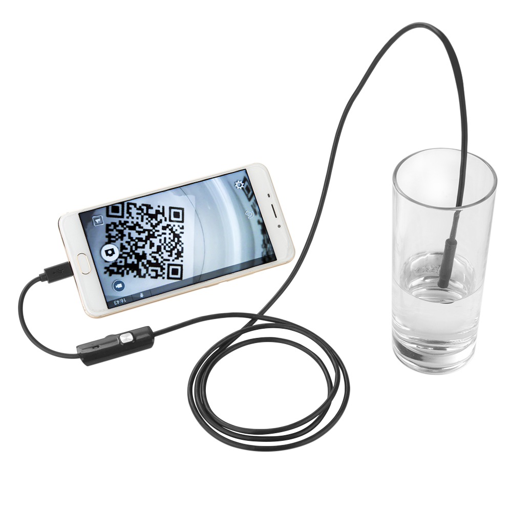 USB C Endoscope 720P 8mm 5.5mm Lens Flexible Semi Rigid Cable LED Light Waterproof Camera For Android Phone PC Borescope