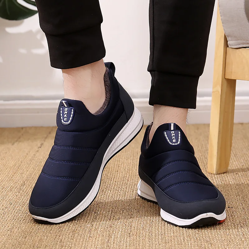 Winter Snow Booties Women Waterproof Flat new Male Casual Winter Plush Warm Shoes Ankle Boots for Men 2025 Plus Size Couple Shoe Non-Slip