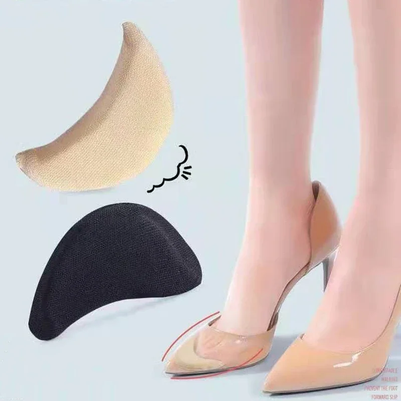 4Pcs Pain Relief Forefoot Insert Pads Women Sponge Toe Plug Half Insoles Adjustment Reduce Shoe Size Filler Protectors Cushion