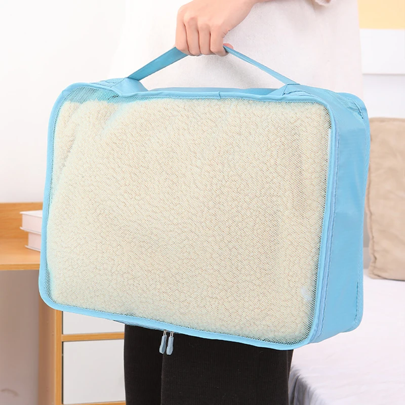 1pcs Travel Bag Suitcase Packing Cube System Large Capacity Unisex Clothing Sorting Organize Luggage Shoes Makeup Storage Cases