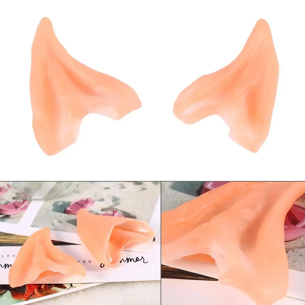 Halloween Angel Elven Elf Ears Hobbit Vulcan Spock Alien Cosplay Costume Accessories Soft Halloween Party Decoration