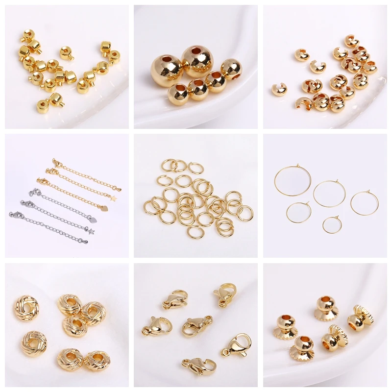 18K Gold Plated 1.3mm/1.6mm/2mm Thin Chain For Jewelry Making Supplies, Bulk Chain DIY Necklace Bracelet Accessory Wholesale
