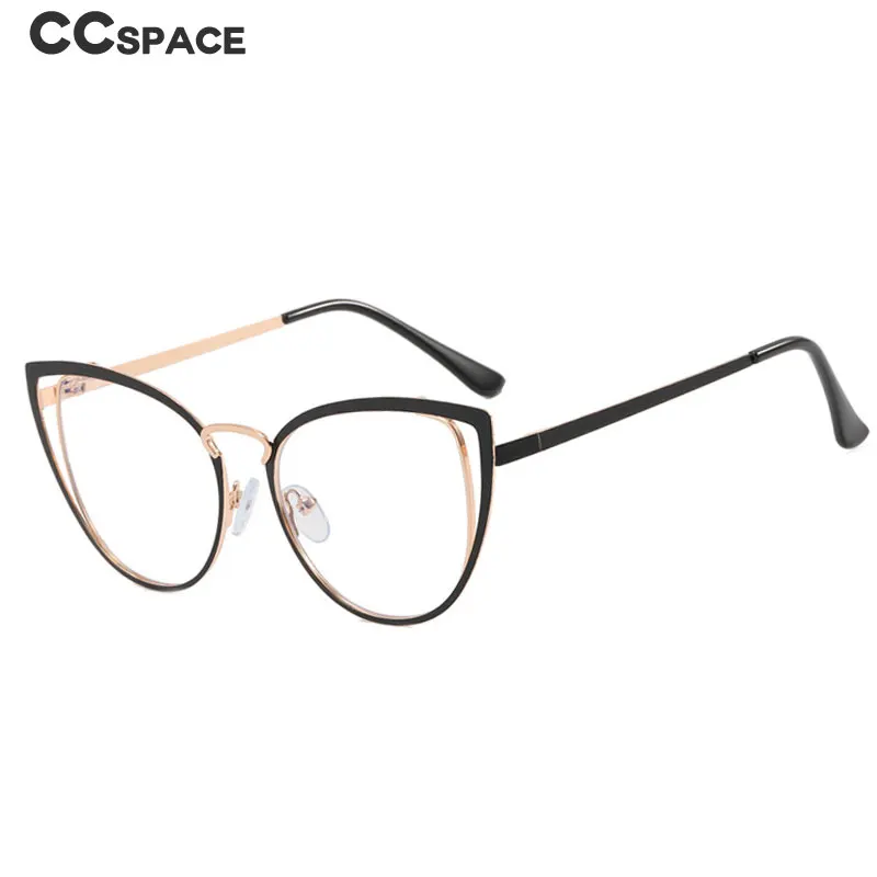 new R55583 Vintage Classic Blue Light Proof Cat Eye Metal Presbyopia Brand Designer Fashionable Round 2025 Optical Frame Computer Glasses