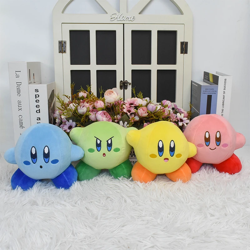 Kawaii Anime Figure Kirby Soft Plush Key Chain Toy Cute Waddle Dee Stuffed King Dedede Peluche Pendants Dolls Gift