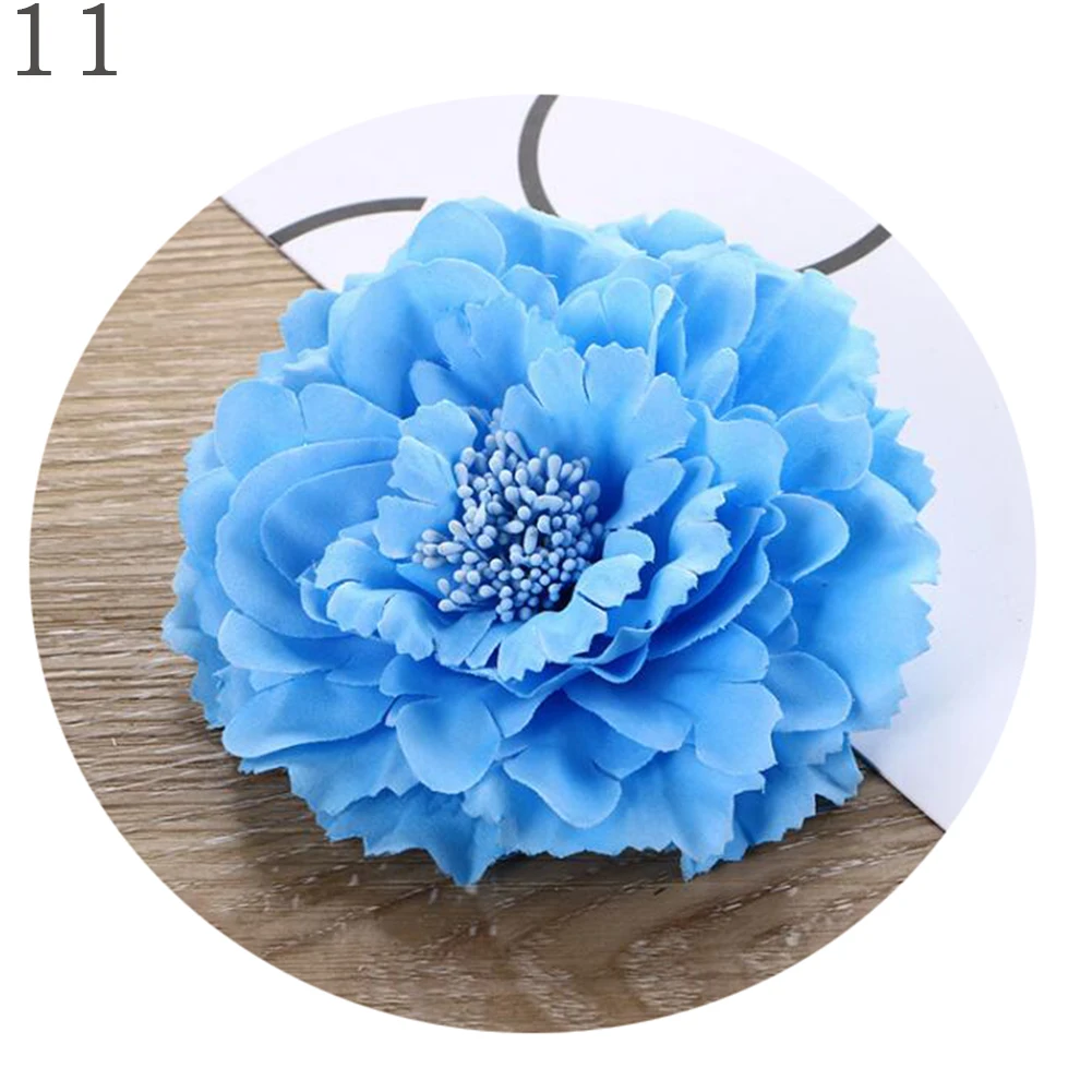 Big Peony Flower Hair Clip Wedding Bridal 2025 Bridesmaid Prom Party Hairpin Brooch Flower Headwear new Hairpin Cloth DIY Holiday Clamp