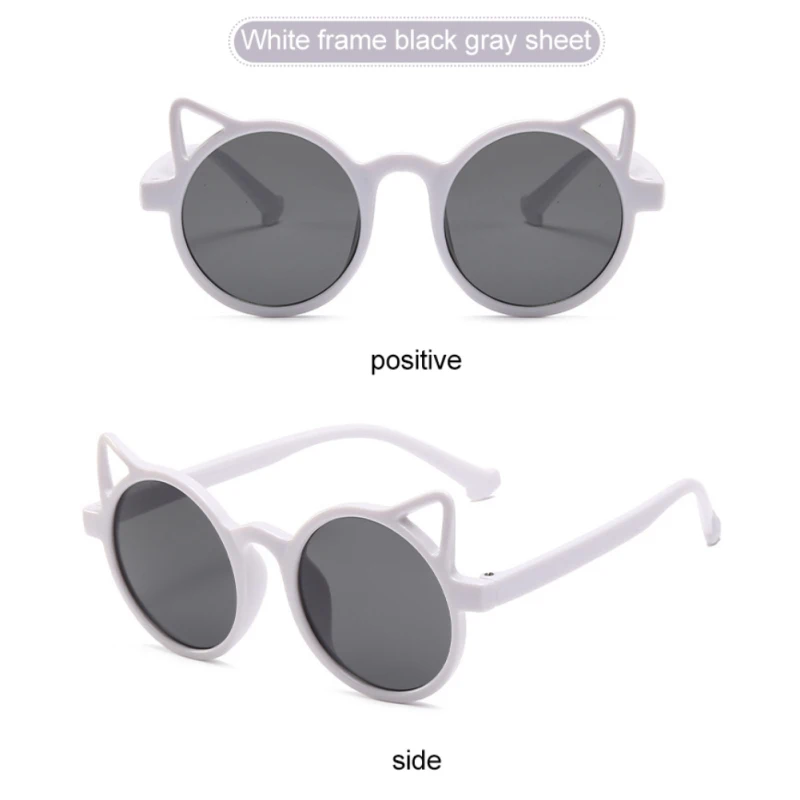 Children's Sunglasses 2025 new Boys Girls Anti UV Personalized Cat Ear Sun Glasses Lovely Vintage Baby Cute Eyewear Gafas De Sol UV400