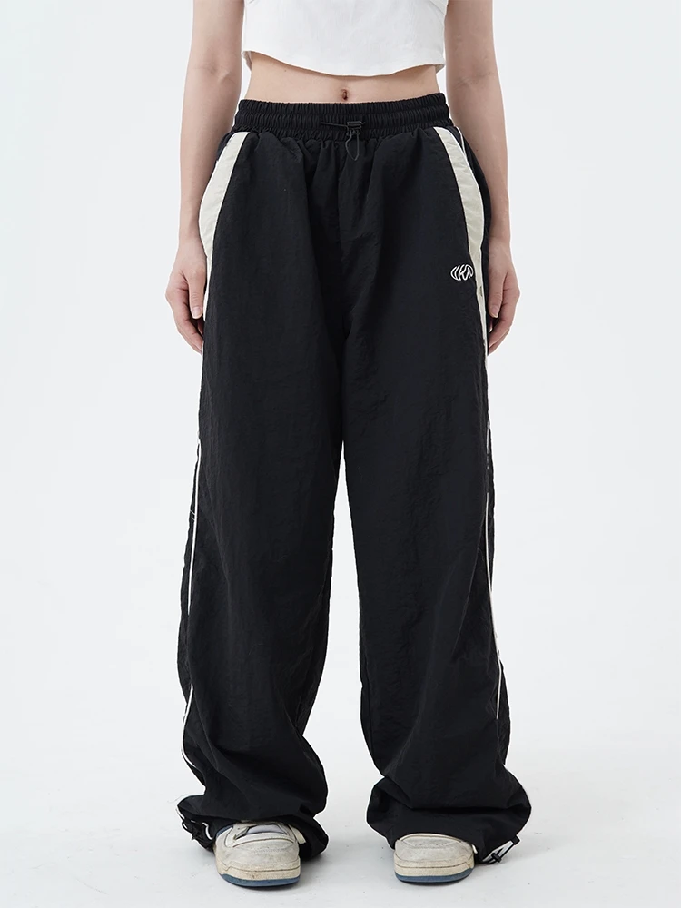 new HOUZHOU 2025 Casual Baggy Pants Women Vintage Y2k Oversize Hip Hop Joggers Haruku Streetwear BF Female Sweatpants Wide Leg Trousers
