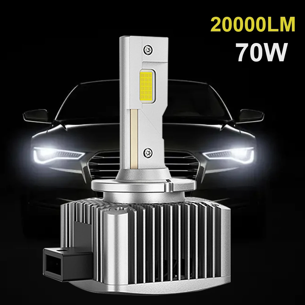 D1S D3S LED Headlights HID D2S D4S D5S D8S D1R D2R D3R Car Bulbs Turbo LED new Canbus 20000LM CSP 2025 Chip 6000K White 70W Plug&Play