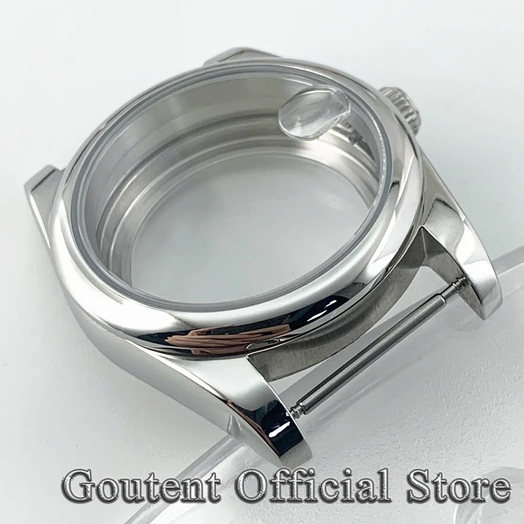 Goutent mm Sapphire Glass Round Men s Watch Case Fit NH ETA PT ST Movement