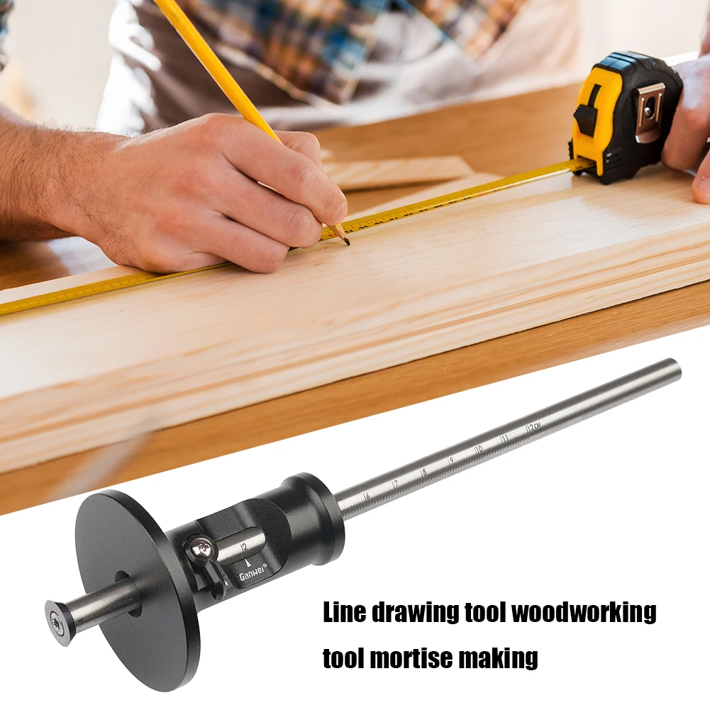 0-120mm Wheel Marking Gauge Metal Bar Wood Scriber Hand Tool For Carpenter Gauge 2025 Woodworking new Marking Scriber with Scale