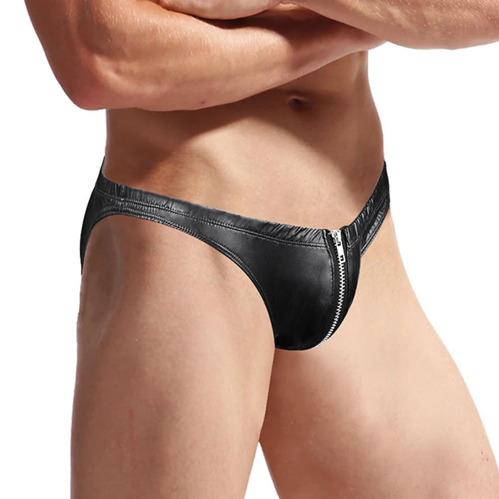 Luxurious Fit Premium Comfort Men's Leather Jockstraps Panties Bikini Briefs Lightweight Underwear for Everyday Use
