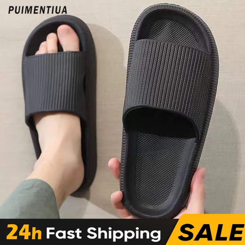 2023 Summer Slippers Men Women Eva Soft Bottom Indoor Home Slides Sandals Light Beach 2025 Shoes Male Slippers Flip new Flops Big Size 45
