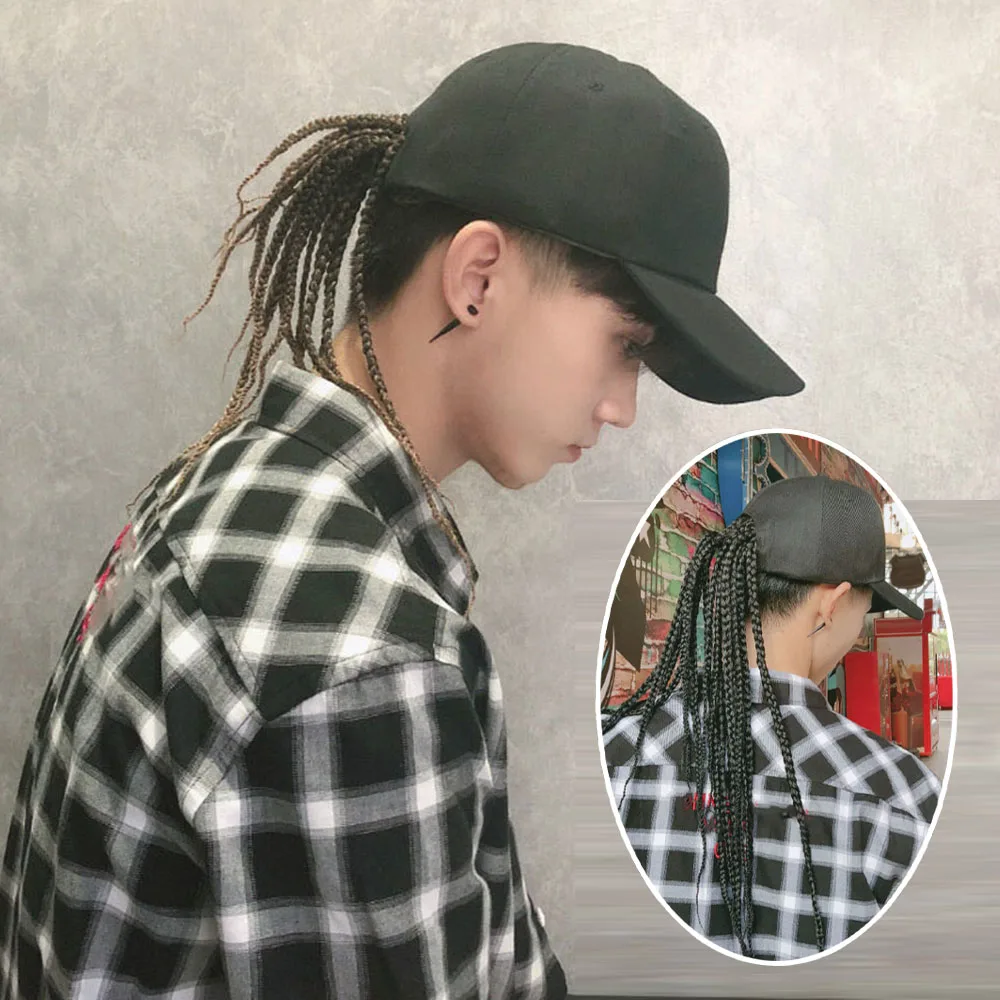Summer Unisex Lady Men Baseball 2025 Cap Hat With Dreadlocks Wig Hip Hop Punk Hair Motorcycle new Universal Personal Shape