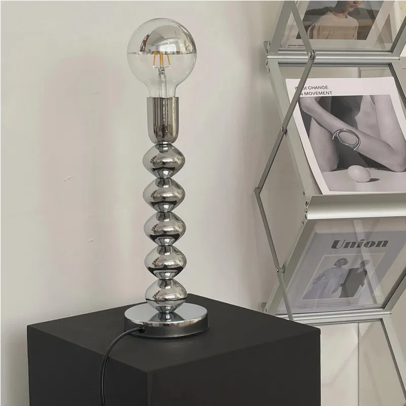 Nordic LED Desk Lamp for Bedroom Bedside Bar 2025 Korean Ins Style Table Decor Vintage new Night Light Bauhaus Lamps