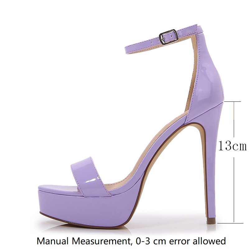 Sandals Brand Buckle Strap Summer Thin High Heels Women New Pumps Party Nightclubs Platform Shoes 13CM Stilettos Plus Size 41 0b9a