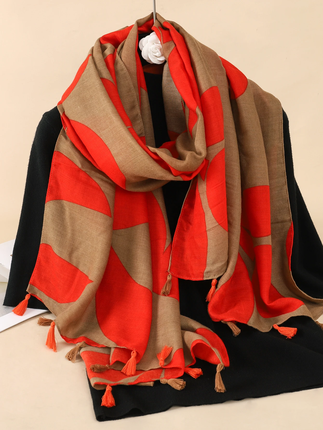 2023 Women Scarf flower print Hijab soft Shawls and Wraps Tessale Female Foulard 2025 Sun new Shawl pashmina Bandana Headscarf