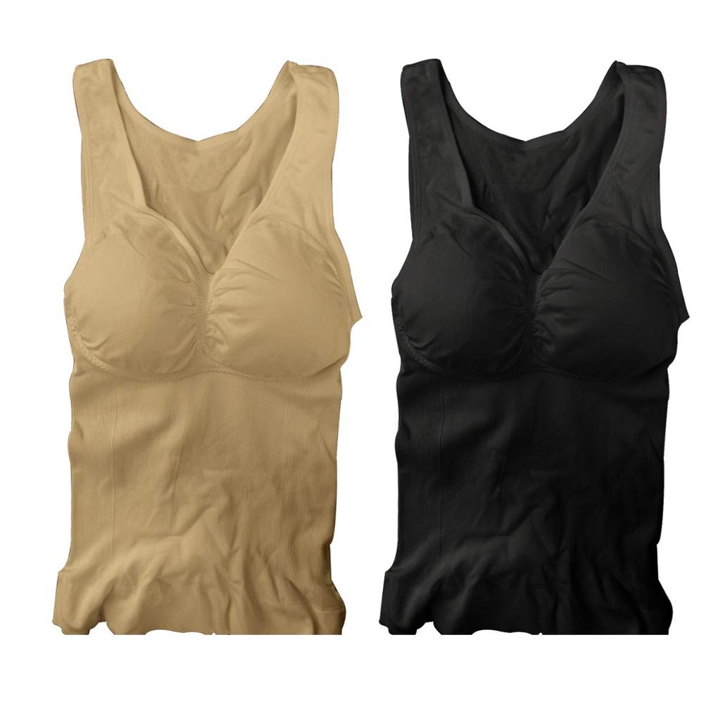 CXZD Women Shaper Slim Up Lift Plus Size Bra Tank Top Body Shaper Removable Shaper Underwear Slimming Vest Corset Shapewear