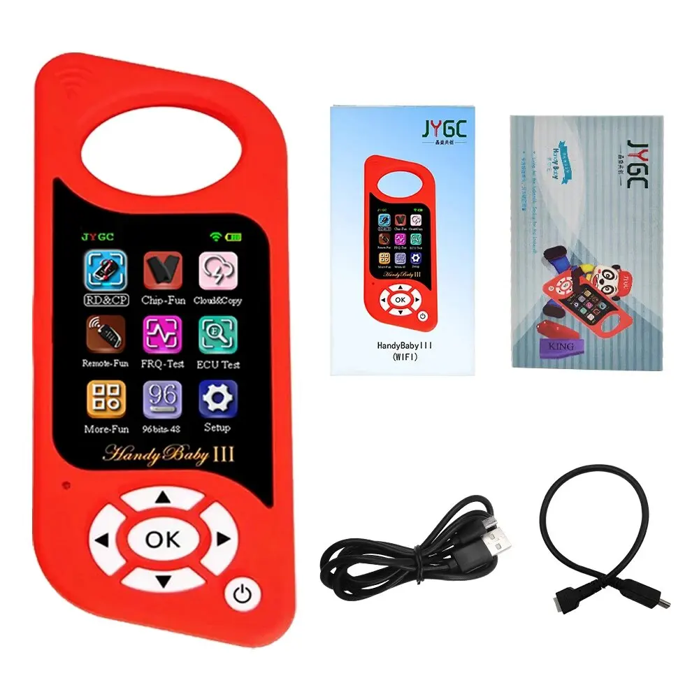 Best JMD Handy Baby III 3 2023 Auto Key Programmer Tool Free 96 Bit 48 Function Wifi Version For 4D/46/48/G/King Chip Red Chips