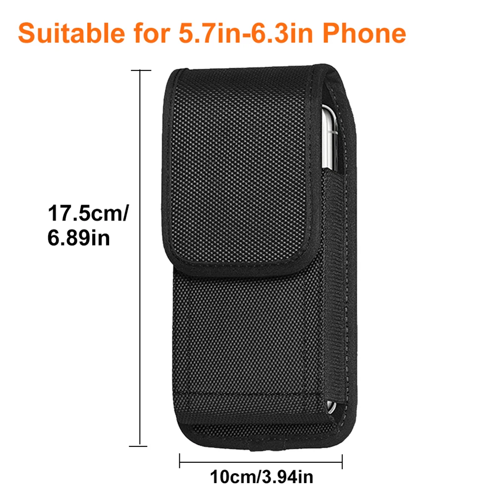 Cell Phone Pouch Holster Waist Belt Clip Phone Holder Case With D-Shaped Buckle Portable Card Holster Case For Outdoor Sports