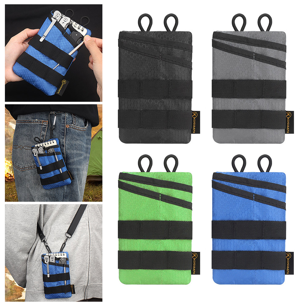 EDC Storage Bag Molle Storage Bag Tactical Foldable Waist Pouch Hiking Hunting Card Tool Key Scissor Pouch Multi-Tool Bags eb1f9 575c7