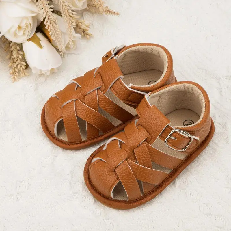 KIDSUN Baby Summer Sandals Infant Boy Girl Shoes Rubber Soft Sole Non-Slip new Toddler 2025 First Walker Baby Crib Newborn